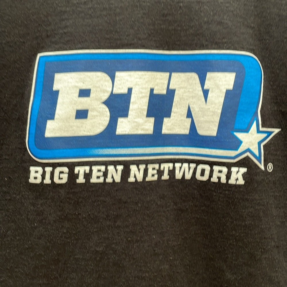 Big Ten Network Logo Graphic Vintage T-Shirt Size XL Unisex College Sports - Picture 2 of 4